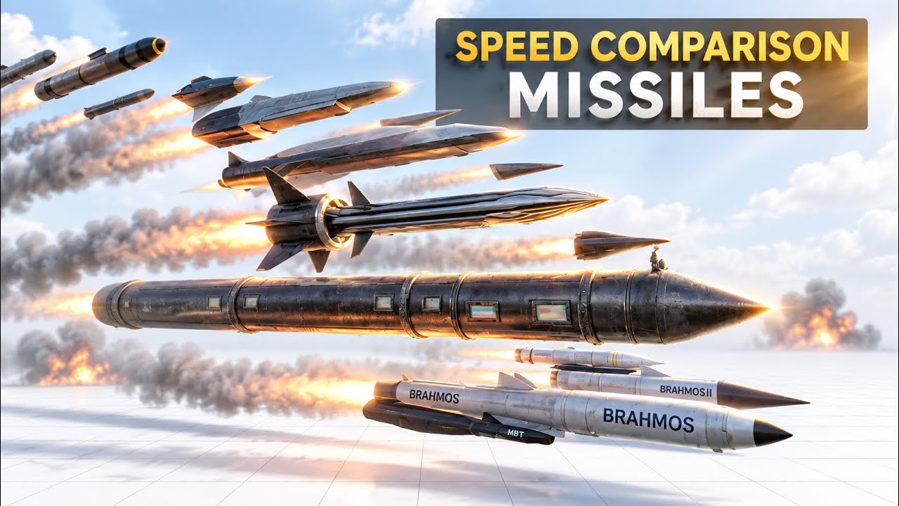 SPEED COMPARISON 3D | Missiles 🚀