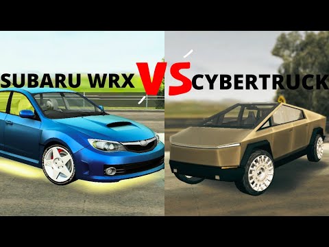 Subaru wrx vs cybertruck one xtreme car driving simulator
