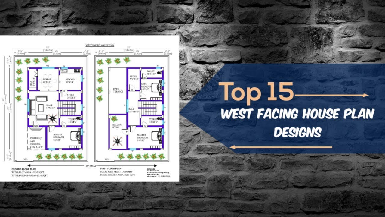 Top 15 West Facing House Plan Designs As Per Vastu Shastra