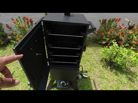 DYNA GLO LIQUID PROPANE VERTICAL GAS SMOKER UNBOXING TO COMPLETE ASSEMBLY #smoker #dynaglo