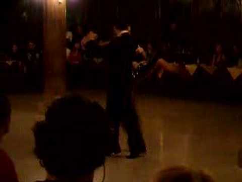  Alejandra Mantinan  and  Gabriel Missé  are  dancing  to  the  tango  "  De puro guapo  "