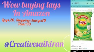 wow buying lays in amazon #Amazon #saikiran3712