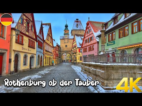 Rothenburg ob der Tauber - Uma das mais belas cidades alemãs - Cidade encantadora e única