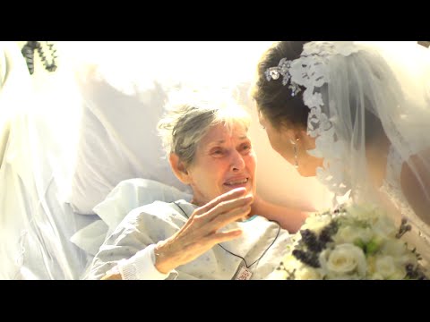 Wedding Surprise Hospital Visit: Bride brings sick Grandma to tears!