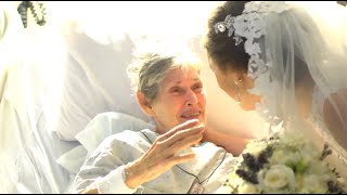 Wedding Surprise Hospital Visit: Bride brings sick Grandma to tears!