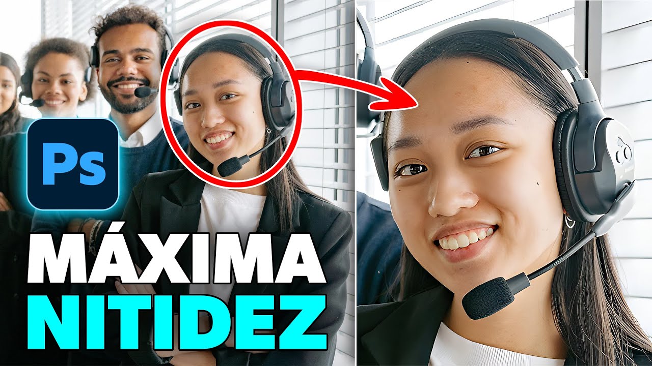 🔍 ¡MÁXIMA NITIDEZ al ampliar! 2 métodos de ENFOQUE en Photoshop 😱