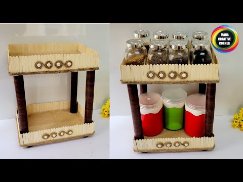 Easy diy space saving Organizer for kitchen using Ferrero rocher box/ organization hack