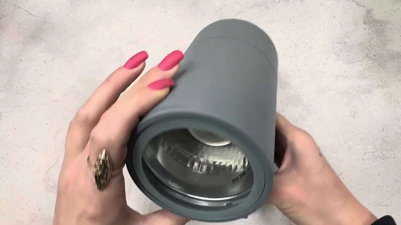 Архитектурный светильник FERON DH0701 E27 серый 06297