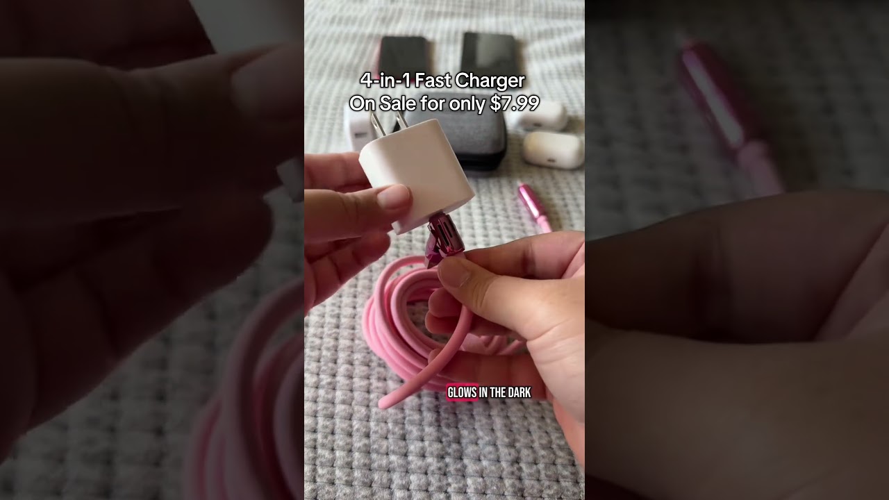 240W 4-in-1 Fast Charging Cable on Sale - Don't Miss Out! #fastcharging #usbc