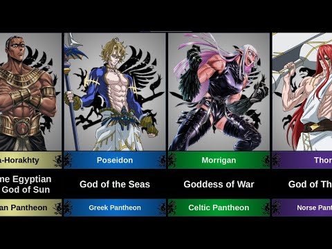 All pantheons of gods in Record of Ragnarok and Gods' Apocalypse