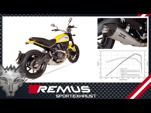 Ducati Scrambler Mod. 2015 with REMUS Hypercone slip on sport exhaust