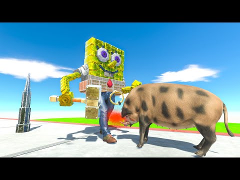 JUMP and SPIKE TRAP Catch the Wild Boar! Animal Revolt Battle Simulator