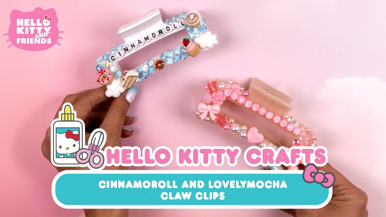 DIY Cinnamoroll and lovelymocha Claw Clips | Hello Kitty DIY
