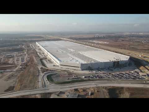 Tesla Gigafactory Texas 26 January 2022 SHORT VIDEO NO SOUND For Local News Station use 4K