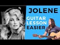 JOLENE Guitar Lesson EASY STRUMMING Version