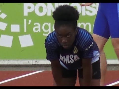 26''44: TOKRE Rachel (200m CAF FB ) -  Chpts régionaux Cadets-Juniors PONTOISE,  8 juin 2019