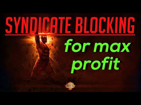 Path of Exile 3.5 Betrayal: SYNDICATE BLOCKING for maximum profit
