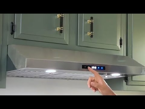 SNDOAS Under Cabinet Range Hood,30 inch Ductless Range Hood Alterable to Ducted,Stainless Steel Kitchen Exhaust Hood with 700CFM, 3-Speed Fan,Stove Vent and Oven Hood with Button Control video review thumbnail