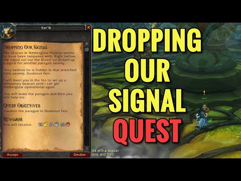 Dropping Our Signal Quest (WoW MOP)