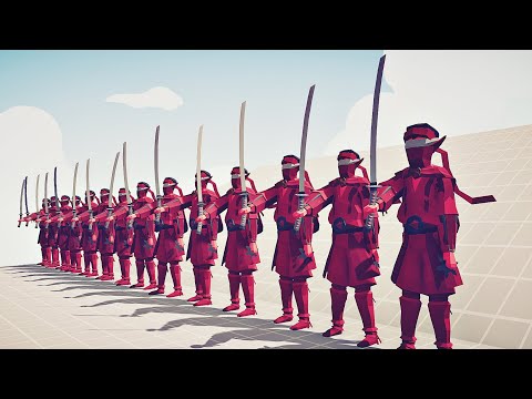 100x SAMURAI SLAYER vs 100x SHOGUN | TABS Totally Accurate Battle Simulator
