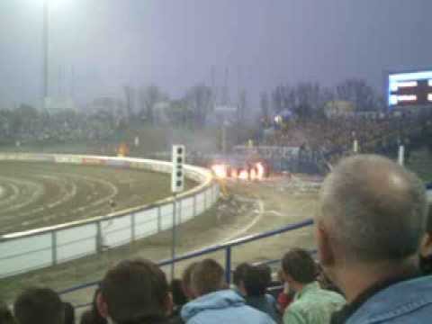 Unia Leszno - Caelum Stal Gorzów. Zadyma !  05.04.2009