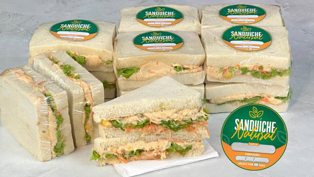 SANDUÍCHE NATURAL - OS 2 MELHORES SABORES, FAÇA E VENDA