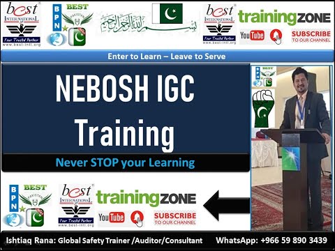 NEBOSH IGC Day 07 Element 8a