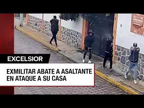 Militar en retiro repele agresión a su casa y abate a joven asaltante
