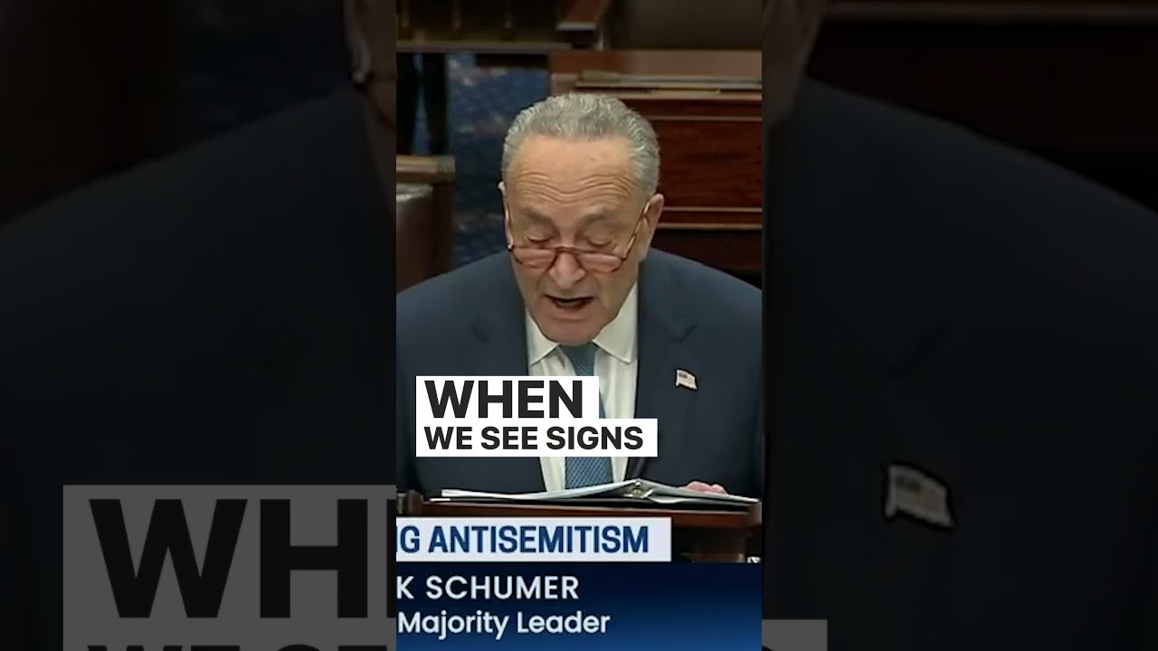 Sen. Schumer calls to unite against the rise of antisemitism and anti-Israel discrimination.