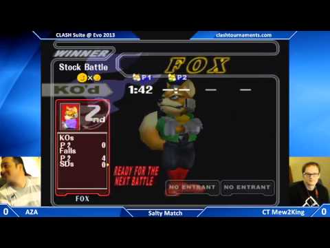 CLASH Suite at Evo 2013 - CT Mew2King vs Aza - SSBM