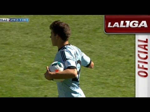 Golazo de Nolito (2-1)en el Atlético de Madrid-Celta de Vigo