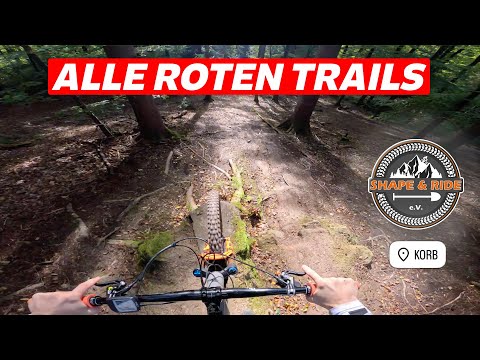 Alle roten Trails in Korb | Remshalden Korb | Shape and Ride e.V. | Der Trailhunter