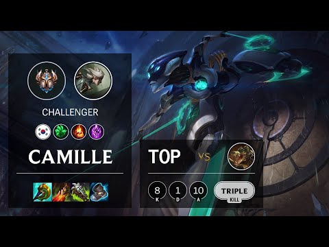Camille Top vs Renekton - KR Challenger Patch 11.22