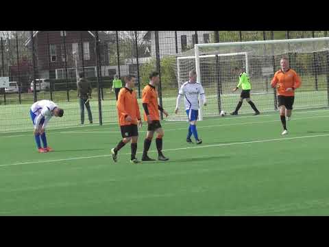 13 april 2019 VV De Meern 2 - SVL 2 com 5-2 Doelpunt Tim, assist Noah (1-0)