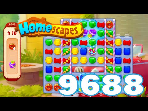 Homescapes Level 9688 HD 3 - match puzzle game | Gameplay Walkthrough | android | GameGo Game | IOS