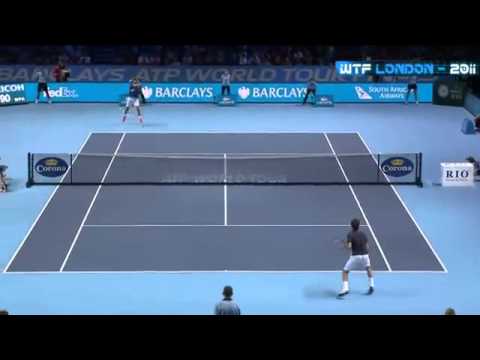 ATP 2011 WTF London Federer vs Tsonga Highlights HD.