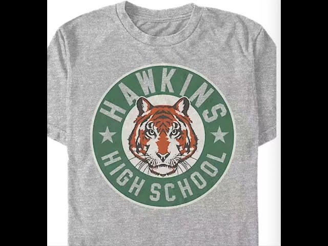 Vídeo relacionado con Stranger Things Hawkins High School Logo Kids T Shirt, White, 12-13