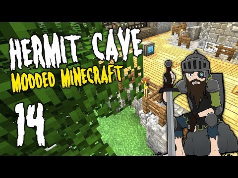 Hermit Cave: 14 | Base OVERHAUL! | Modded Minecraft