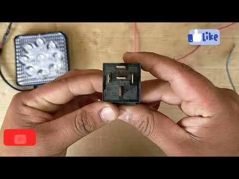 how to connect LED headlights with a relay.