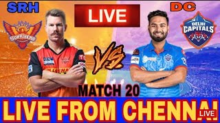 SRH vs DC match no.20, Thrilling super over live match today IPL 2021(Highlights)...
