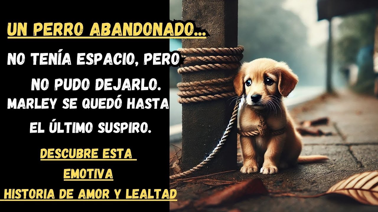 Perro abandonado y un mundo transformado