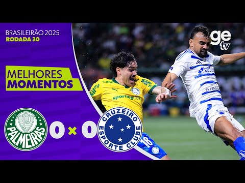 Gols e lances de Palmeiras x Cruzeiro