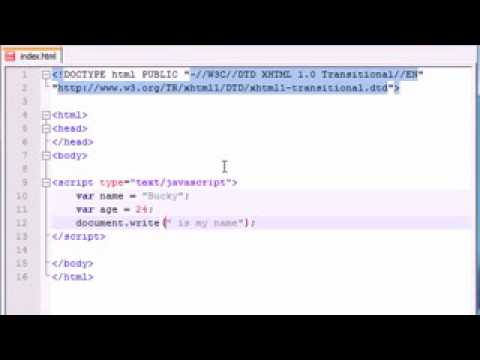 Beginner Javascript Tutorial 5 Using Variables With Strings Low