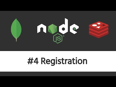 Authentication in Node js 4 Registration