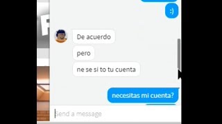 Me intentan estafar en Roblox /Un Tipo me queria Robar la cuenta