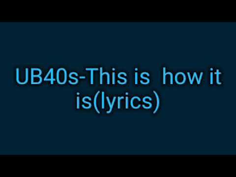 UB40s This is how it is (lyrics) #Jamrock