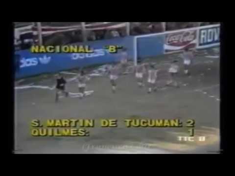 Quilmes Athletic Club 1 - San Martín de Tucumán 2 (Nacional B Dodecagonal 1987/1988)