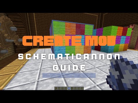 Complete Schematicannon Guide - Create Mod 0.5.0 - Minecraft 1.18.2