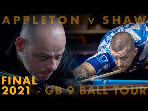 FINAL | Jayson Shaw v Darren Appleton  | 2021 GB 9 Ball Tour | Dynaspheres Paul Medati Trophy