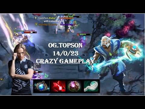 OG.Topson (Zeus) Crazy Gameplay Highlights - Score 14/0/23 | 14 March 2020